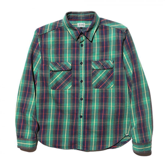 ジェラード JP02127 / JP02128 Union Workers Shirt Regular アボカド メンズ ネルシャツ レギュラーレングス