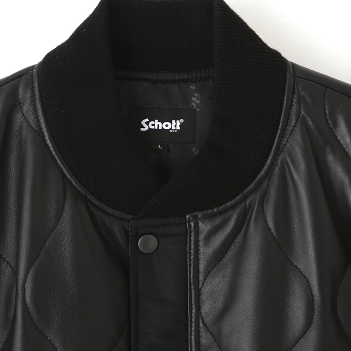 Schott QUILTED LINNER SHORT LEATHER/キルティング ライナー ショートジャケット