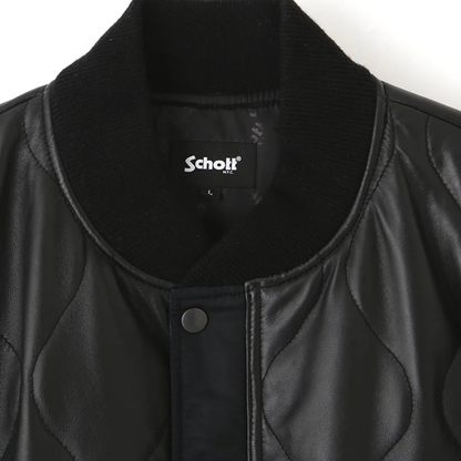 Schott QUILTED LINNER SHORT LEATHER/キルティング ライナー ショートジャケット