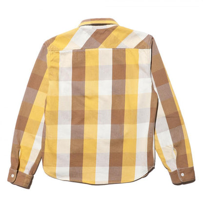 ジェラード JP02125 / JP02126 JELADO Union Worker Shirt Short Length グレインマスタード メンズ ネルシャツ ショートレングス