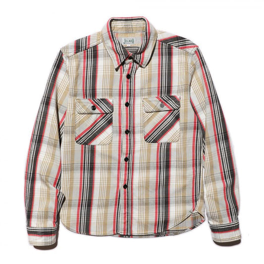 ジェラード JP02125 / JP02126 JELADO Union Worker Shirt Short Length ラテ メンズ ネルシャツ ショートレングス