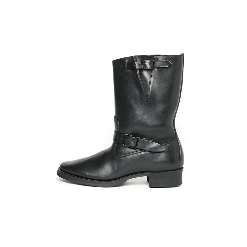 ビルトバック Lot.603 Engineer Boots “The Pioneer” / -Guidi Horsebutt- ブラック メンズ エンジニアブーツ