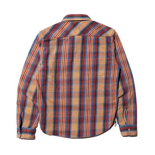 ジェラード JP82127 JP82128 Union Worker Shirt Regular Length ピーナツ メンズ ネルシャツ レギュラー丈 ユニオンワークシャツ チェック 長袖 フランネル