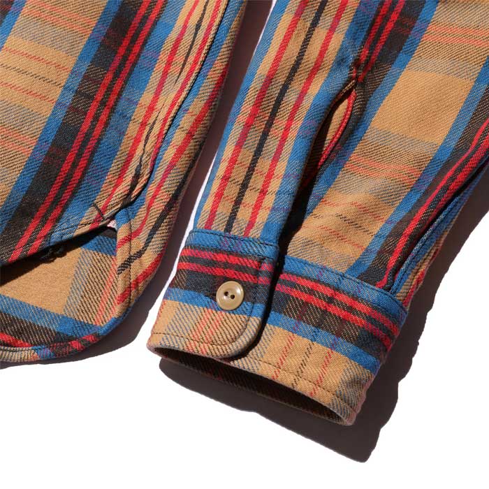 ジェラード JP82127 JP82128 Union Worker Shirt Regular Length ピーナツ メンズ ネルシャツ レギュラー丈 ユニオンワークシャツ チェック 長袖 フランネル