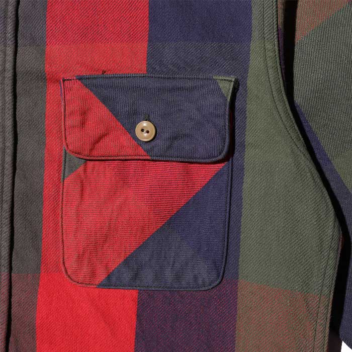 ジェラード JP82127 JP82128 Union Worker Shirt Regular Length ウォーターメロン メンズ ネルシャツ レギュラー丈 ユニオンワークシャツ チェック 長袖 フランネル