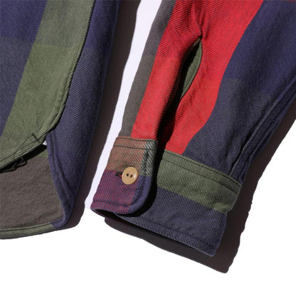 ジェラード JP82127 JP82128 Union Worker Shirt Regular Length ウォーターメロン メンズ ネルシャツ レギュラー丈 ユニオンワークシャツ チェック 長袖 フランネル