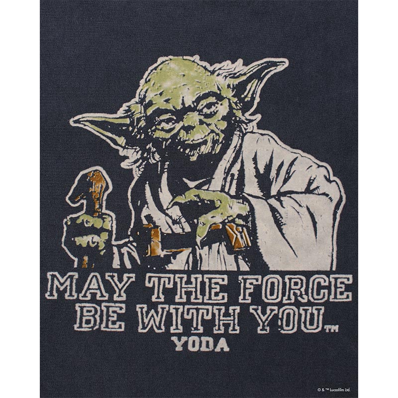 バウワウ  BW242-YSS YODA / SWEATSHIRTS LIMITED EDITION BLACK DAMAGED ヨーダ フロッキー スウェット