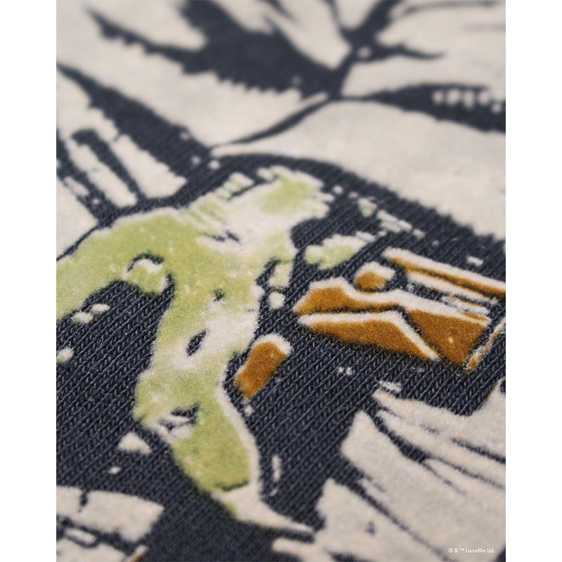 バウワウ  BW242-YSS YODA / SWEATSHIRTS LIMITED EDITION BLACK DAMAGED ヨーダ フロッキー スウェット