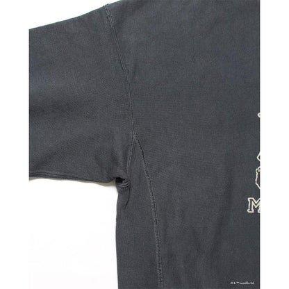 バウワウ  BW242-YSS YODA / SWEATSHIRTS LIMITED EDITION BLACK DAMAGED ヨーダ フロッキー スウェット