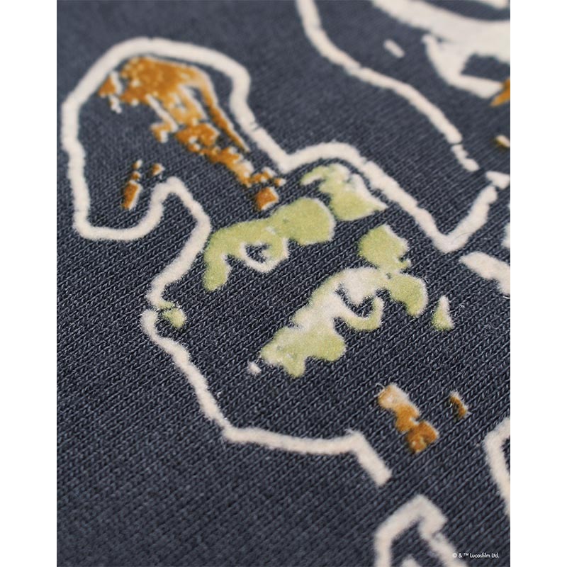 バウワウ  BW242-YSS YODA / SWEATSHIRTS LIMITED EDITION BLACK DAMAGED ヨーダ フロッキー スウェット