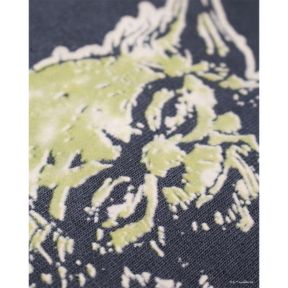 バウワウ  BW242-YSS YODA / SWEATSHIRTS LIMITED EDITION BLACK DAMAGED ヨーダ フロッキー スウェット