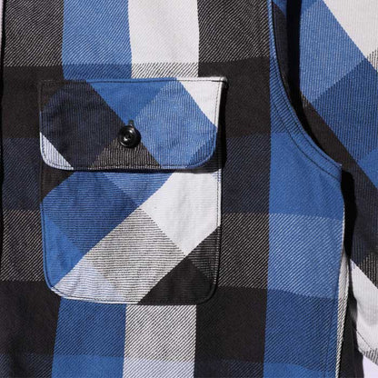 ジェラード JP82127 JP82128 Union Worker Shirt Regular Length ブルーマロン メンズ ネルシャツ レギュラー丈 ユニオンワークシャツ チェック 長袖 フランネル