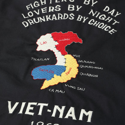 テーラー東洋 Lot No. TT15684 / Late 1960s Style Cotton Vietnam Jacket “VIETNAM MAP” ブラック
