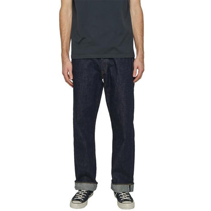 フルカウント No.0105 Wide Denim ジンバブエコットン ワイドデニム ジーンズ ワンウォッシュ メンズ