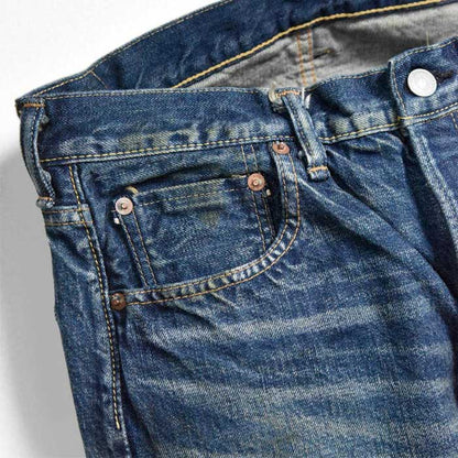 フルカウント 1344-0105 More Than Real（Wide Denim）モア・ザン・リアル ワイド ジーンズ メンズ 13.7oz ジンバブエコットン エイジング 加工