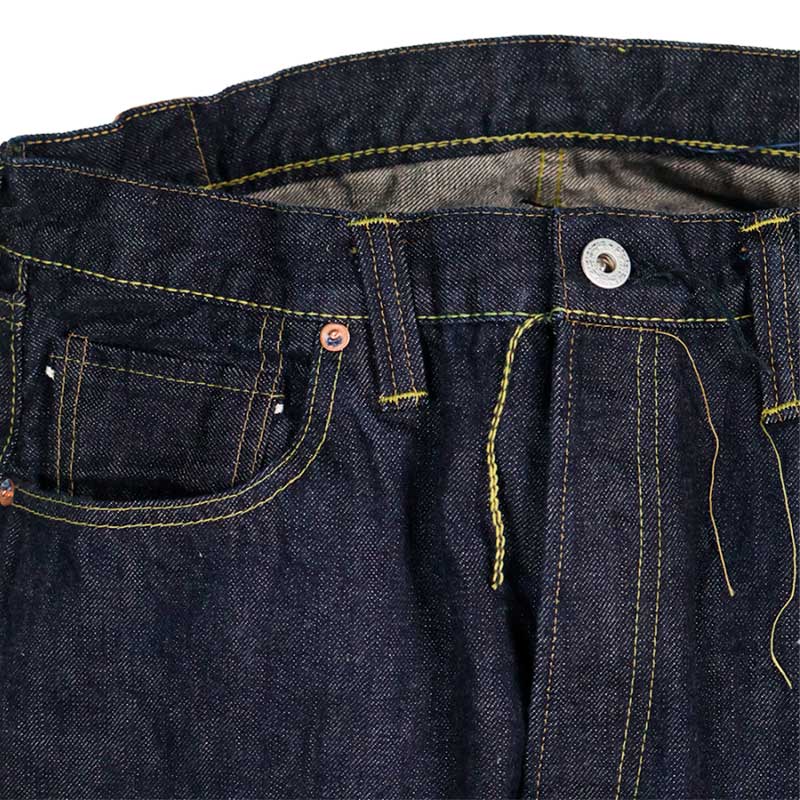 フルカウント S0105W-24 WWII Model Brown Cotton Denim Pants (One Wash) (24AW) 13.7oz ワイドデニム ジーンズ インディゴ メンズ ワンウォッシュ