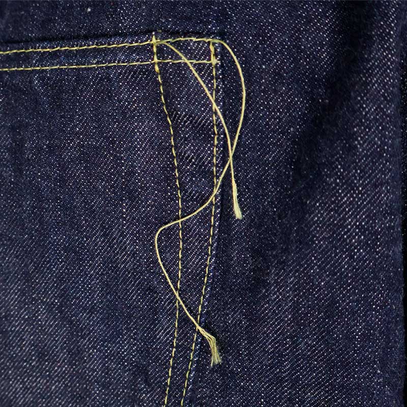 フルカウント S0105W-24 WWII Model Brown Cotton Denim Pants (One Wash) (24AW) 13.7oz ワイドデニム ジーンズ インディゴ メンズ ワンウォッシュ