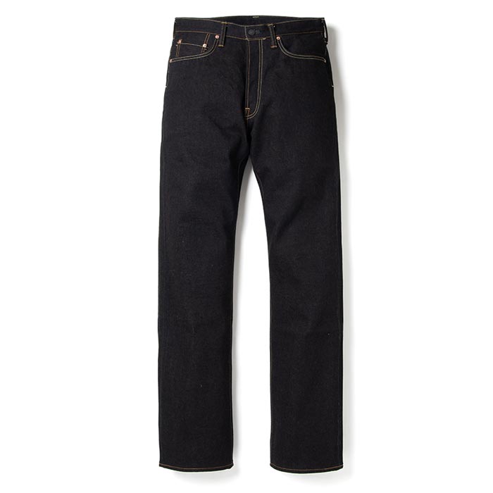 ステュディオ・ダ・ルチザン D1879 藍渋染めジーンズ ワンウォッシュ 15.0oz メンズ デニム レギュラーストレート 本藍染め 柿渋 チェーンステッチ 裾上げ無料