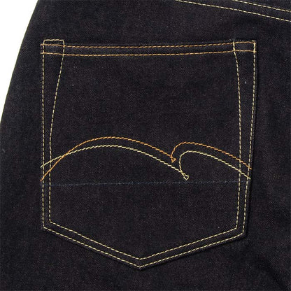 ステュディオ・ダ・ルチザン D1879 藍渋染めジーンズ ワンウォッシュ 15.0oz メンズ デニム レギュラーストレート 本藍染め 柿渋 チェーンステッチ 裾上げ無料