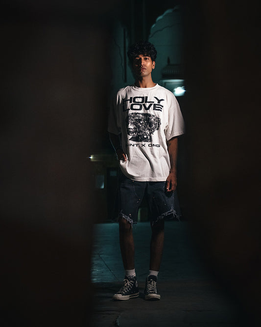 SAINT Mxxxxxx(セントマイケル)×Kosuke Kawamura(河村康輔) SM-MK8-0000-C08 / S/S T-SHIRT HOLY LOVE / WHITE