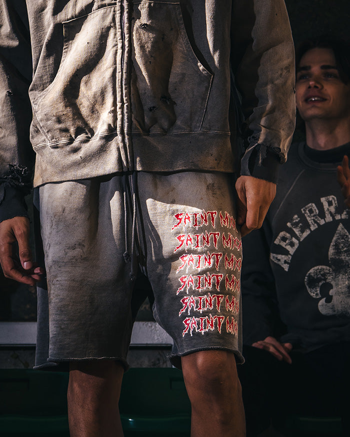 SAINT Mxxxxxx(セントマイケル) SM-MK8-0000-068 / SWEAT SHORTS / SAINT MXX / CHARCOAL