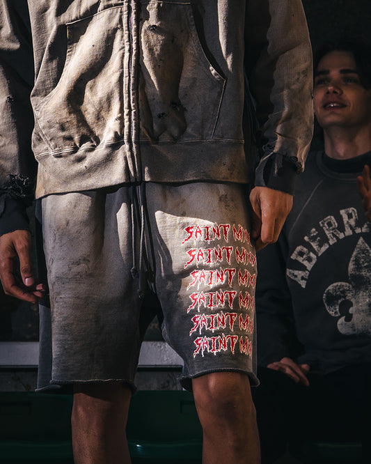 SAINT Mxxxxxx(セントマイケル) SM-MK8-0000-068 / SWEAT SHORTS / SAINT MXX / CHARCOAL