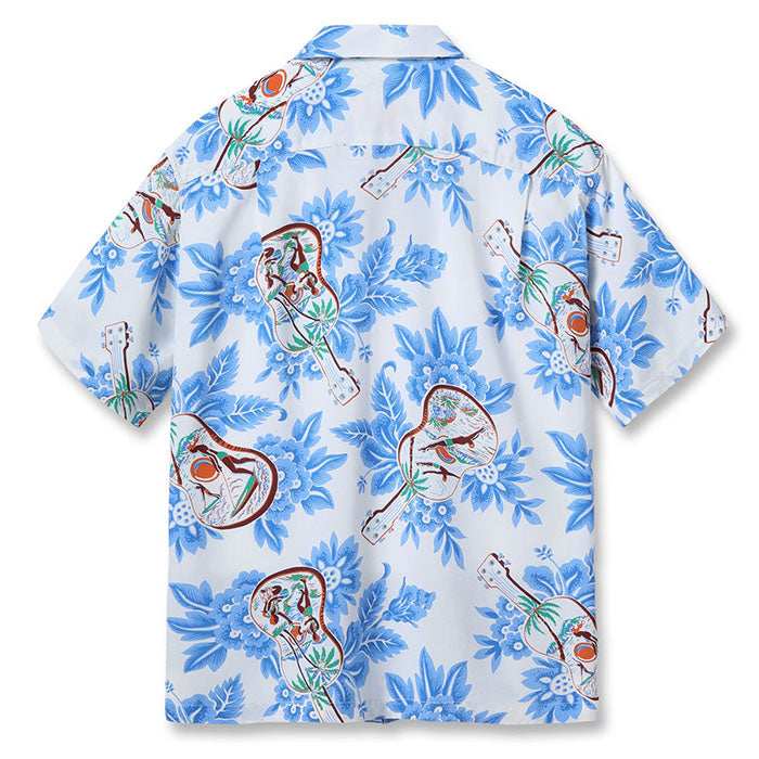 SUN SURF(サンサーフ)Lot No. SS39613 / RAYON HAWAIIAN SHIRT “UKULELE MELODY”:105) OFF WHITE