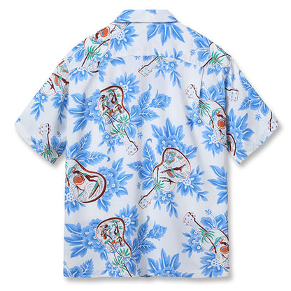 SUN SURF(サンサーフ)Lot No. SS39613 / RAYON HAWAIIAN SHIRT “UKULELE MELODY”:105) OFF WHITE