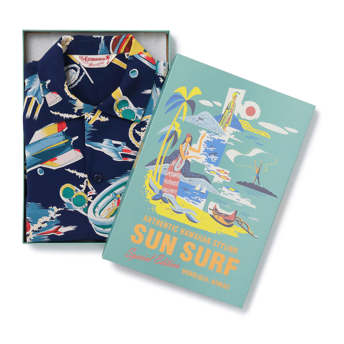 SUN SURF(サンサーフLot No. SS39477 / SUN SURF SPECIAL EDITION “THE SPACE SHIP” 128) NAVY