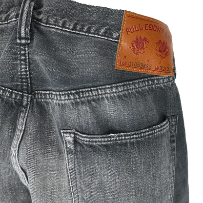 FULLCOUNT(フルカウント) 0105BKSSHW Wide Black Selvedge Denim Dartford(Super Smooth)