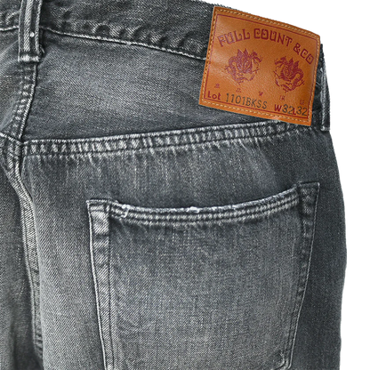 FULLCOUNT(フルカウント) 1101BKSSHW Straight Black Selvedge Denim Dartford(Super Smooth)