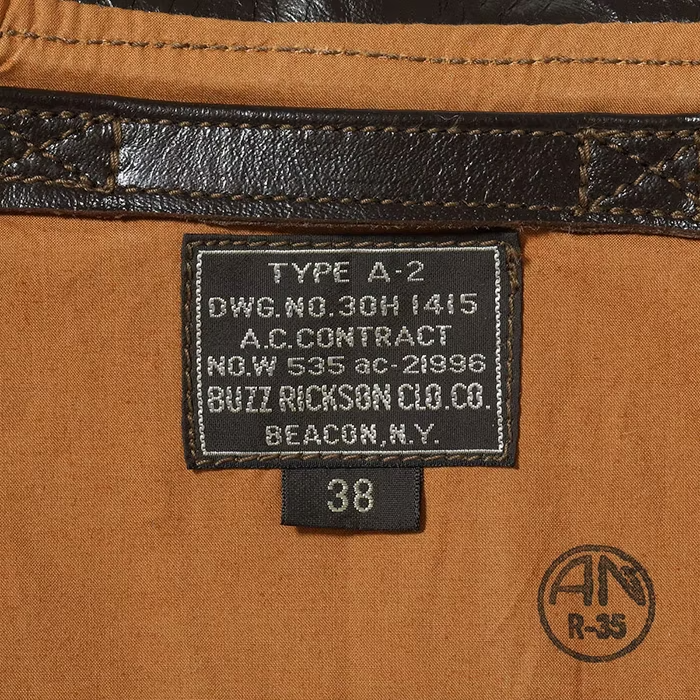 BUZZ RICKSON'S(バズリクソンズ)Lot No. BR80644 / Type A-2 “CONTRACT No.W535 ac-21996 BUZZ RICKSON CLO.CO.”