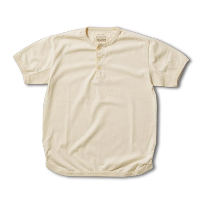 FULLCOUNT(フルカウント) 5222H-21 Flat Seam Heavyweight Henley T Shirt Ink.Blk Ecru