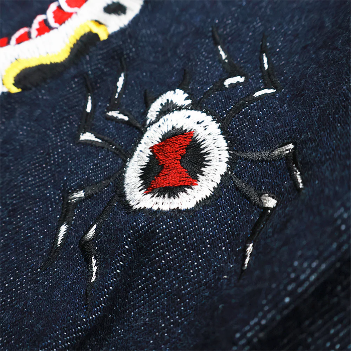 FULL COUNT(フルカウント)2102E Classic Tattoo Embroidery Type 2 Denim Jacket Original Drawing by “HORIDAI”