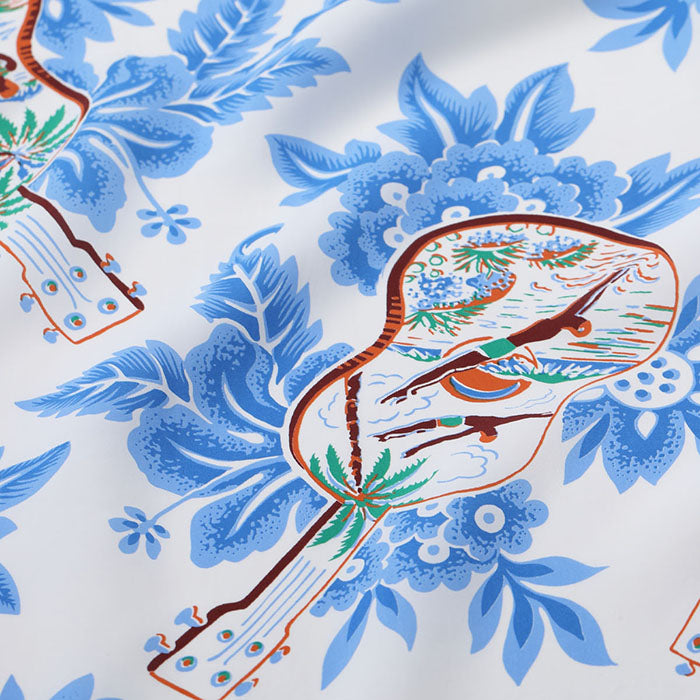 SUN SURF(サンサーフ)Lot No. SS39613 / RAYON HAWAIIAN SHIRT “UKULELE MELODY”:105) OFF WHITE