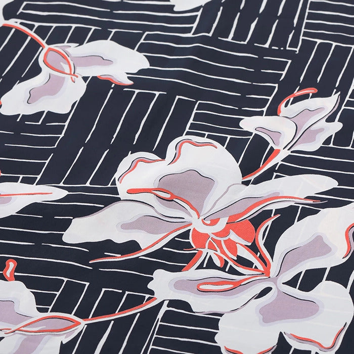 SUN SURF(サンサーフ)SS39615 / RAYON HAWAIIAN SHIRT “WHITE GINGER”119) BLACK