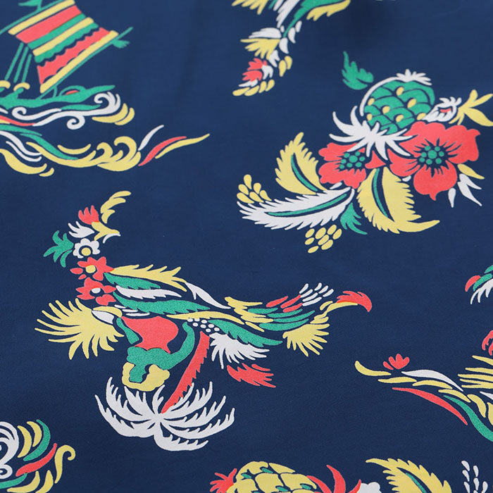 SUN SURF(サンサーフ)Lot No. SS39620 / RAYON HAWAIIAN SHIRT “ISLAND TRIP”:128) NAVY