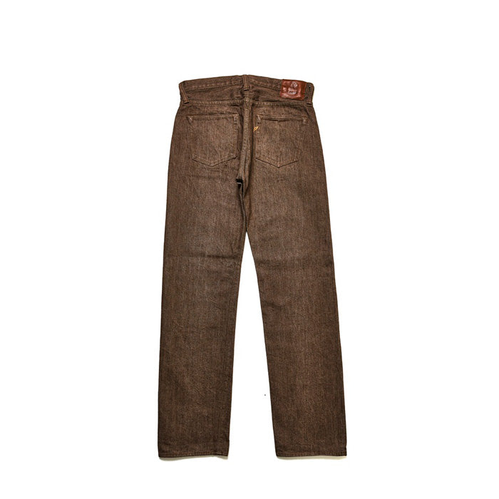Pure blue japan BR-14oz-003 14oz Brown Selvedge Denim - Regular Straight