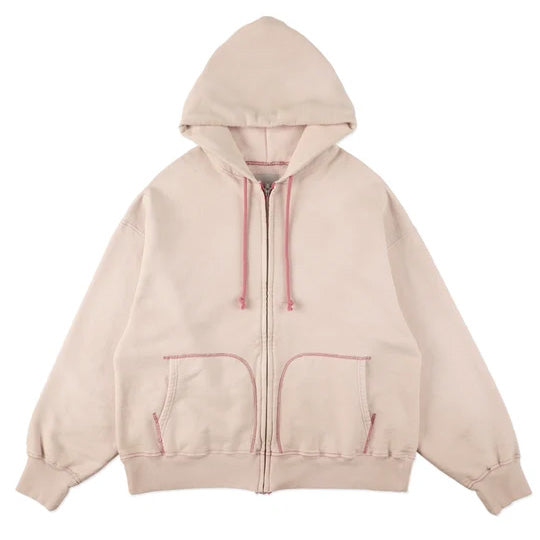 BOWWOW BWU-OFZH OVERFADED ZIP HOODIE