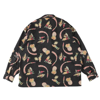BOWWOW BWU-SAFS SPACE AGE FLANNEL SHIRT BLACK