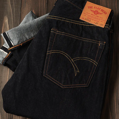 THE FLAT FEAD(フラットヘッド)14.5oz ワイドストレート ジーンズ FN-3004