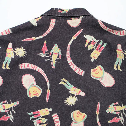 BOWWOW BWU-SAFS SPACE AGE FLANNEL SHIRT BLACK