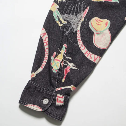 BOWWOW BWU-SAFS SPACE AGE FLANNEL SHIRT BLACK
