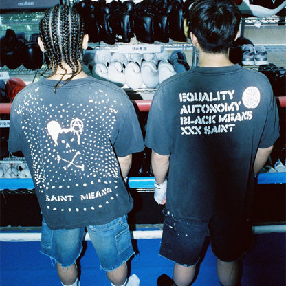 SAINT Mxxxxxx SM-MK1-0000-C50 / BKM_SS T-SHIRT / SAINT MEANS / BLACK