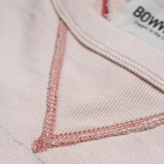 BOWWOW BWU-ODVSF OVERFADED DOUBLE V SWEATSHIRT - FINK MOTOR