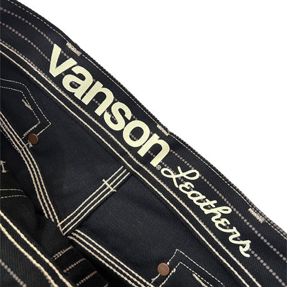 VANSON NVBL-2503 PAINTER PANTS ダブルニー ペインターパンツ ブラックウォバッシュ