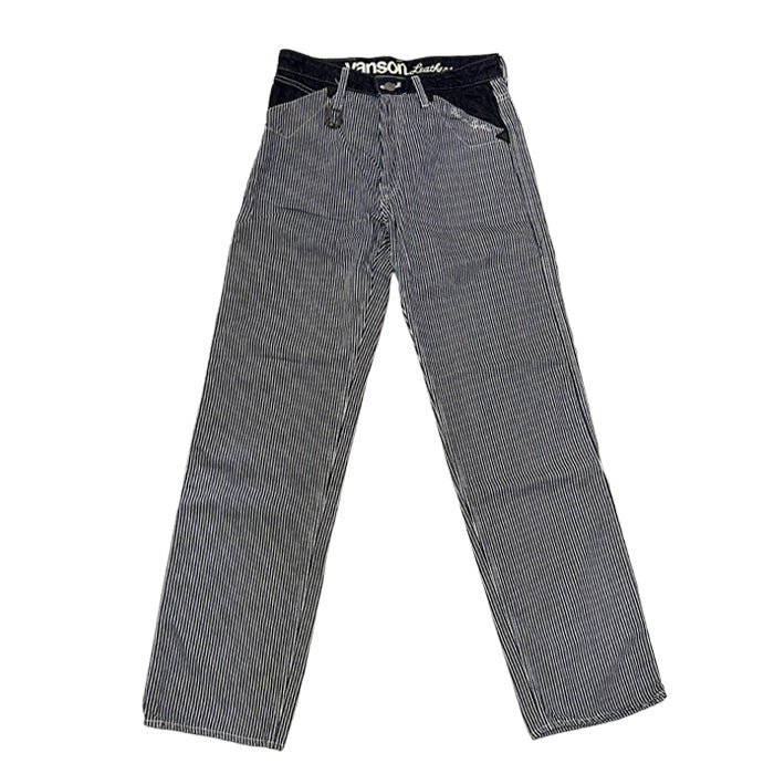 VANSON NVBL-404 WORK PANTS ダックワークパンツ ヒッコリー