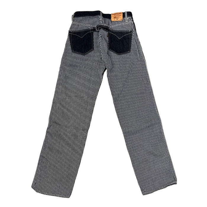 VANSON NVBL-404 WORK PANTS ダックワークパンツ ヒッコリー