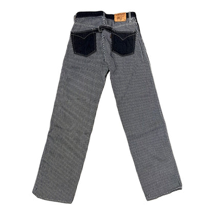 VANSON NVBL-404 WORK PANTS ダックワークパンツ ヒッコリー