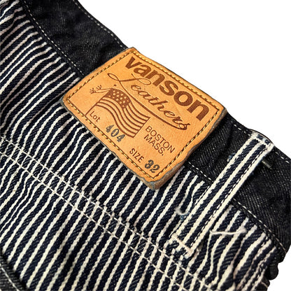 VANSON NVBL-404 WORK PANTS ダックワークパンツ ヒッコリー